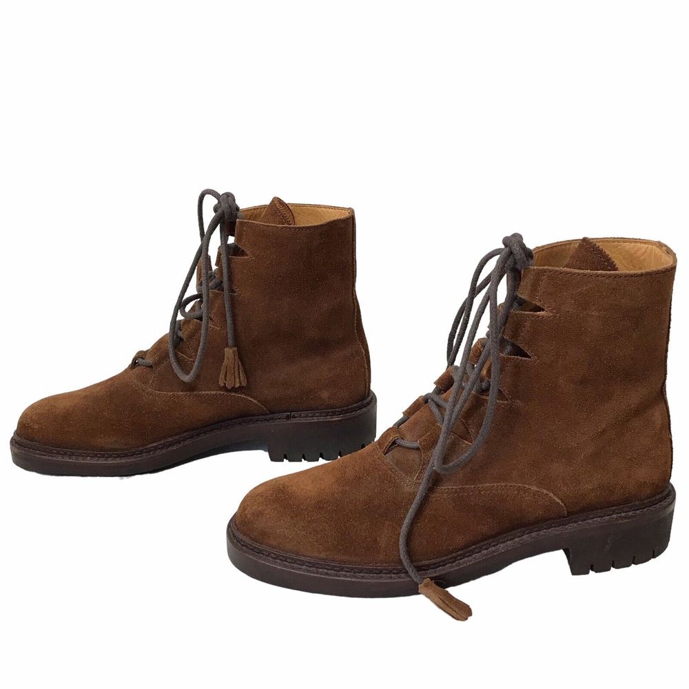 Vintage Ralph Lauren Polo Country Boots Brown Suede 90s‎ 9B - Picture 5 of 16